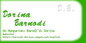 dorina barnodi business card